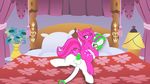  absurd_res anus balls bed bedroom blush cowgirl_position cum cutie_mark duo equine female female_on_top feral glowstick green_cock green_eyes green_hair green_penis hair heart_spirit hi_res horn looking_back lying male mammal my_little_pony on_back on_top original_character penetration penis pillow pink_eyes pink_hair pussy rockyme100 rydah_hazard sex straddling straight two_tone_hair unicorn vaginal vaginal_penetration winged_unicorn wings 