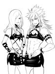  abs androgynous bad_id bad_pixiv_id collar cosplay crossdressing garushaa_wolfein greyscale inazuma_eleven_(series) inazuma_eleven_go inazuma_eleven_go_chrono_stone kneesocks_(psg) kneesocks_(psg)_(cosplay) long_hair male_focus midriff miniskirt monochrome multiple_boys muscle navel panty_&amp;_stocking_with_garterbelt pointy_ears scanty_(psg) scanty_(psg)_(cosplay) simple_background skirt spiked_collar spikes vanfeny_vamp white_background zuwai_kani 