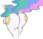  big_butt butt cold-blooded-twilight equine female friendship_is_magic from_behind horn mammal my_little_pony princess princess_celestia_(mlp) royalty solo winged_unicorn wings 