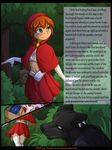  canine clothing comic dialog english_text female human jay_naylor little_red_riding_hood male nature smile text wolf 
