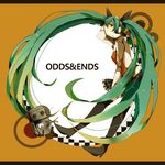  bad_id bad_pixiv_id chomachi copyright_name green_eyes green_hair hatsune_miku headphones letterboxed long_hair odds_&amp;_ends_(vocaloid) robot skirt solo thighhighs twintails very_long_hair vocaloid 