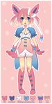  blue_eyes highres lolita lolita_fashion personification pink_hair pokemon pokemon_(game) pokemon_xy sylveon 