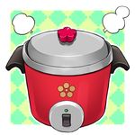  lowres no_humans patterned_background psychic_hearts rice_cooker steam transparent_background 