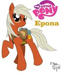  brown_eyes cutie_mark epona equine female hair horse mammal my_little_pony pony saddle the_legend_of_zelda video_games white_hair 