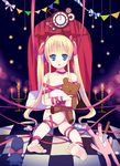  :o barefoot blonde_hair blue_eyes candle candlestand gucchiann highres long_hair looking_at_viewer mobile naked_ribbon nude open_mouth original red_ribbon ribbon sitting soles solo star stuffed_animal stuffed_toy teddy_bear toes twintails very_long_hair 