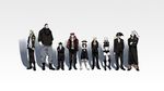 16:9 basil_hawkins belt boots capone_gang_bege captain cigar edited eustass_captain_kid everyone formal ghost_in_the_shell ghost_in_the_shell_lineup ghost_in_the_shell_stand_alone_complex glasses hat highres iridori jacket jewelry jewelry_bonney lace lineup monkey_d_luffy necklace one_piece orange_hair parody patterned_legwear pirate red_hair sandals scratchmen_apoo straw_hat supernova suspenders trafalgar_law urouge wallpaper x_drake 