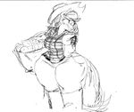  anthrofied applejack_(mlp) big_butt butt cowboy_hat female freckles friendship_is_magic hat my_little_pony pointblankfluffpistol shemhamferosh thick_thighs thighs wide_hips 