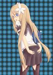  1girl bag glasses highres long_hair marta_lualdi namco school_uniform skirt tales_of_(series) tales_of_symphonia tales_of_symphonia_knight_of_ratatosk 