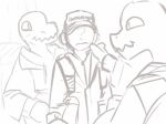  animated anon anthro black_and_white cigar clothing goosebumps hat human human_to_anthro lizard male mammal monochrome reptile scalie spinater transformation 