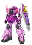  gundam gundam_seed gundam_seed_destiny kuramochi_kyouryuu mecha no_humans science_fiction simple_background solo white_background zaku zaku_warrior zaku_warrior_concert_custom 