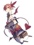 bad_id bad_pixiv_id belt crossed_arms demon_tail demon_wings disgaea etna laharl laharl_(prinny) pig_ggul pointy_ears pouch prinny red_eyes red_hair scarf short_hair sitting smile tail twintails wings 