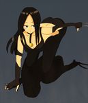  1girl black_hair breasts laura_kinney long_hair marvel satsuma_(coro1492) solo x-23 