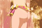  1girl amy_(suisei_no_gargantia) animated animated_gif armlet ass bare_shoulders blush bouncing_breasts breasts brown_hair dancing jewelry lots_of_jewelry lowres naked navel nipples no_bra no_panties nude_filter open_mouth photoshop short_hair smile solo suisei_no_gargantia topless 
