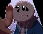  after_sex bone cum cum_drip cum_in_mouth cum_inside cum_on_face dripping human humanoid_penis jerseydevil looking_pleasured male male/male mammal not_furry penis sans_(undertale) skeleton smile undertale video_games 