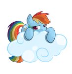  absurd_res alpha_channel bio-999 blue_fur cloud cutie_mark equine female feral friendship_is_magic fur hair half-closed_eyes hi_res horse looking_at_viewer lying mammal multi-colored_hair my_little_pony plain_background pony rainbow_dash_(mlp) rainbow_hair rose_eyes solo transparent_background 