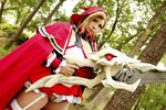  1girl asian blonde_hair breasts cape chouzuki_maryou cosplay hood large_breasts photo plump queen&#039;s_blade queen's_blade solo thick_thighs thighs zara_(queen&#039;s_blade) zara_(queen&#039;s_blade)_(cosplay) zara_(queen's_blade) zara_(queen's_blade)_(cosplay) 