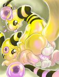  &lt;3 ampharos anal anus balls blush cum cum_in_ass cum_inside gay hauntzor herm intersex looking_at_viewer male nintendo open_mouth pok&#233;mon pok&eacute;mon pussy tongue video_games 