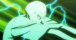  2boys animated animated_gif battle electricity hataraku_maou-sama! lowres meyer_olba multiple_boys old_man punching shouryuuken uppercut urushihara_hanzo urushihara_hanzou 