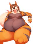  anthro arcanine breasts canine chubby female mammal nintendo obese overweight pok&#233;mon pok&#233;morph pok&eacute;mon thunper video_games 