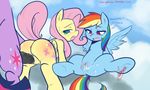  blush crossgender cum cum_in_pussy cum_inside cutie_mark dickgirl english_text equine female feral fluttershy_(mlp) friendship_is_magic hair horse intersex male mammal multi-colored_hair my_little_pony pegasus penetration pink_eyes pink_hair pony pussy rainbow_dash_(mlp) rainbow_hair sex spread_legs spreading starykrow straight text twilight_sparkle_(mlp) vaginal vaginal_penetration wings 