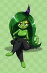  1girl checkered eric_lowery green_hair nail_polish sega solo sonic_lost_world sonic_the_hedgehog ss2_(artist) zeena 