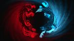  abstract_background canine demon feral ratte wolf yin_yang 