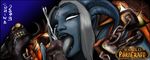  blue_skin bovine draenei fanges female glowing glowing_eyes horn interspecies male mammal penis pointy_ears shina_(artist) tauren tongue tongue_out vein veiny_penis video_games warcraft world_of_warcraft 