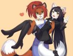  &lt;3 ailurid cat cristalavi duo feline girly lifting mammal red_panda 