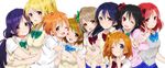  :d ;) ;d absurdres ayase_eli black_hair blue_eyes blue_hair blush bow breasts brown_hair everyone green_eyes hair_bow highres hoshizora_rin hug koizumi_hanayo kousaka_honoka long_hair looking_at_viewer love_live! love_live!_school_idol_project medium_breasts minami_kotori multiple_girls nishikino_maki one_eye_closed open_mouth orange_hair otonokizaka_school_uniform purple_eyes purple_hair red_eyes red_hair school_uniform short_hair smile sonoda_umi sorimachi-doufu sweater_vest toujou_nozomi twintails yazawa_nico yellow_eyes 