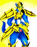 absurd_res anthro armor blue_skin claws clothed clothing cum cum_on_penis cum_string digimon dragon erection grasp half-dressed half_nude hi_res holding_penis lizard looking_down magnamon male masturbation penis penis_grab plain_background precum raised_arm red_eyes red_penis red_skin reptile scalie shadow shiny skin solo squint standing unknown_artist white_background white_eyes white_skin yellow_background zexreo92_(pixiv) 