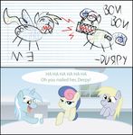  beige_fur blonde_hair blue_eyes bonbon_(mlp) cute cutie_mark derpy_hooves_(mlp) equine eyes female friendship_is_magic fur green_fur grey_fur hair hi_res horn inside lyra_(mlp) lyra_heartstrings_(mlp) mammal my_little_pony paper smile tan_fur two_tone_hair unicorn unknown_artist window yellow_eyes 