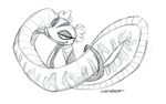  dreamworks female feral kung_fu_panda master_viper masturbation monochrome oral pussy reptile scalie sefeiren snake solo viper 