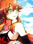  bikini_top gloves hair_ornament light ponytail red_hair scarf sidelocks solo taira_momen tegaki tengen_toppa_gurren_lagann yoko_littner 