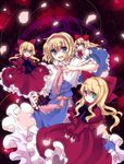  alice_margatroid bad_id bad_pixiv_id blonde_hair blue_eyes capelet dress frills hairband hourai_doll petals shanghai_doll short_hair solo touhou yatosaki_haru 