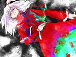  bad_id bad_pixiv_id e.x.on ponytail purple_eyes shinki short_hair side_ponytail silver_hair solo touhou 