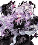  copyright_request crossed_arms hairband kousaki_rui pink_eyes purple_hair solo 