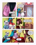  comic female lavenderpandy male mammal panda strange_kind_of_love 