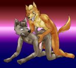  absurd_res all_fours anal anal_penetration anthro anthro_on_anthro balls canine dingo doggystyle domination duo from_behind_position hi_res humanoid_penis male male/male male_penetrating mammal nude penetration penis sex wolf 