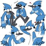  anthro avian bird blue_jay blush emotion emotions feathers heartbreak in_love male mordecai plain_background pose regular_show solo white_background xiamtheferret 