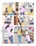  comic female lavenderpandy male mammal panda strange_kind_of_love 