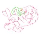  cutie_mark duo equine female feral fillyphalanx friendship_is_magic fur gummy_(mlp) hair horse line_art mammal my_little_pony pink_fur pink_hair pinkie_pie_(mlp) pony reptile scalie 