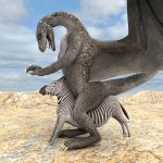  crush digital_media_(artwork) dragon equine female hi_res male mammal riding saddle size_difference zebra 