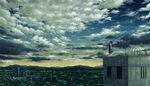  city clouds dress kazami_ehoh original scenic sky stars 