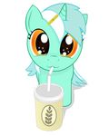 amber_eyes cute equine female feral friendship_is_magic hair horn horse looking_at_viewer lyra_(mlp) lyra_heartstrings_(mlp) mammal my_little_pony negasun open_mouth plain_background pony solo straw transparent_background two_tone_hair unicorn yellow_eyes 