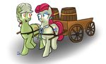  cub cute duo equine female feral friendship_is_magic granny_smith_(mlp) horse mammal my_little_pony pony shortcircuitca smile young 