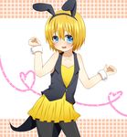  animal_ears armin_arlert bad_id bad_pixiv_id blonde_hair blue_eyes blush bow bowtie bunny_boy bunny_ears bunnysuit leotard male_focus open_mouth otoko_no_ko pantyhose shingeki_no_kyojin short_hair smile solo taiya usamin wrist_cuffs 