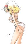  alice_margatroid ass blonde_hair blue_eyes bra breasts fifiruu hairband medium_breasts panties pink_bra pink_panties short_hair sideways_glance solo touhou underwear underwear_only 