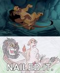  anal anal_penetration anus claws disney feline female feral feral_on_feral fingering forced lion male mammal meme nailed_it open_mouth outside penetration penis pussy rape reallynxgirl sarabi scar_(the_lion_king) sex spread_legs spreading straight the_cooler the_lion_king vaginal vaginal_penetration 