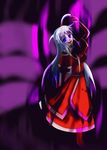  ahoge aura blue_eyes dark_aura empty_eyes multiple_wings shinki silver_hair smile sufiida_(angelicdevil) touhou touhou_(pc-98) wings 