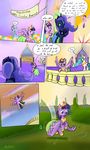  abrr2000 balcony comic crown dress english_text equine female feral flying friendship_is_magic garden group hair horn horse mammal multi-colored_hair my_little_pony necklace pegasus pony princess princess_celestia_(mlp) princess_luna_(mlp) purple_hair royalty text twilight_sparkle_(mlp) winged_unicorn wings 